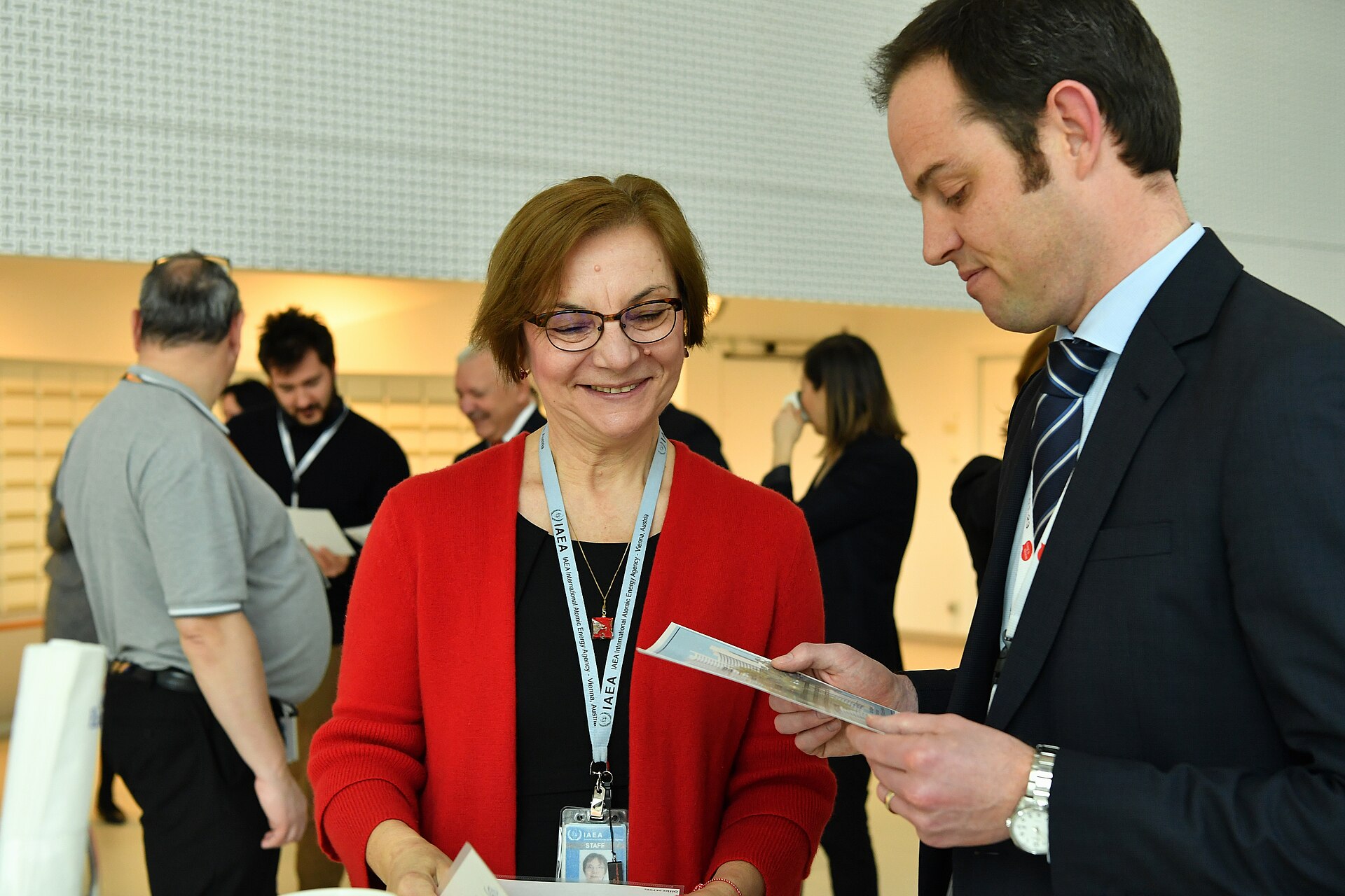 Official closing event of the UN-NYG Mentoring Programme, held at the Agency headquarters in Vienna, Austria. 8 March 2019 Speech by Mentors and Mentees Ms Patricia Gody-Kain - Mentor Mr Christophe Xerri - Mentor Ms Johanna Slaets - Mentee Mr Joseph Hiess - Mentee Ms Melissa Buerbaumer - Mentor Photo Credit: Dean Calma / IAEA UN NYG OFFICERS: Chirayu Batra - President Denis Subbotnitskiy - Vice President Kirsten Virginia Glenn - Communications and Liaison Officer Marianne Nari Fisher – Treasurer Babatunde Adigun – Programme Manager Amelia Lee Zhi Yi - Mentoring Coordinator Rong Liu - Intern Coordinator The UN-NYG Mentoring Programme is a project initiated by the UN-NYG and led by Ms Amelia Lee Zhi Yi, the UN-NYG Mentoring Coordinator. The programme is implemented with support from the IAEA Office of the Deputy Director General, Ms Mary Alice Hayward, Head of the Department of Management. The key vision of the mentoring programme is to act as a platform for IAEA staff to strengthen their professional skills at the workplace and improve networking capacity through the cultivation of cross departmental and generational relationships. The goals of the Mentoring Programme are to: 1. Strengthen staff resources through mutual learning experiences for mentors and mentees, to nurture high performance leaders with the capacity to “give back” at the workplace 2.Develop self-sustaining professional relationships between mentors and mentees that narrow the gap between different departments and age groups at the IAEA