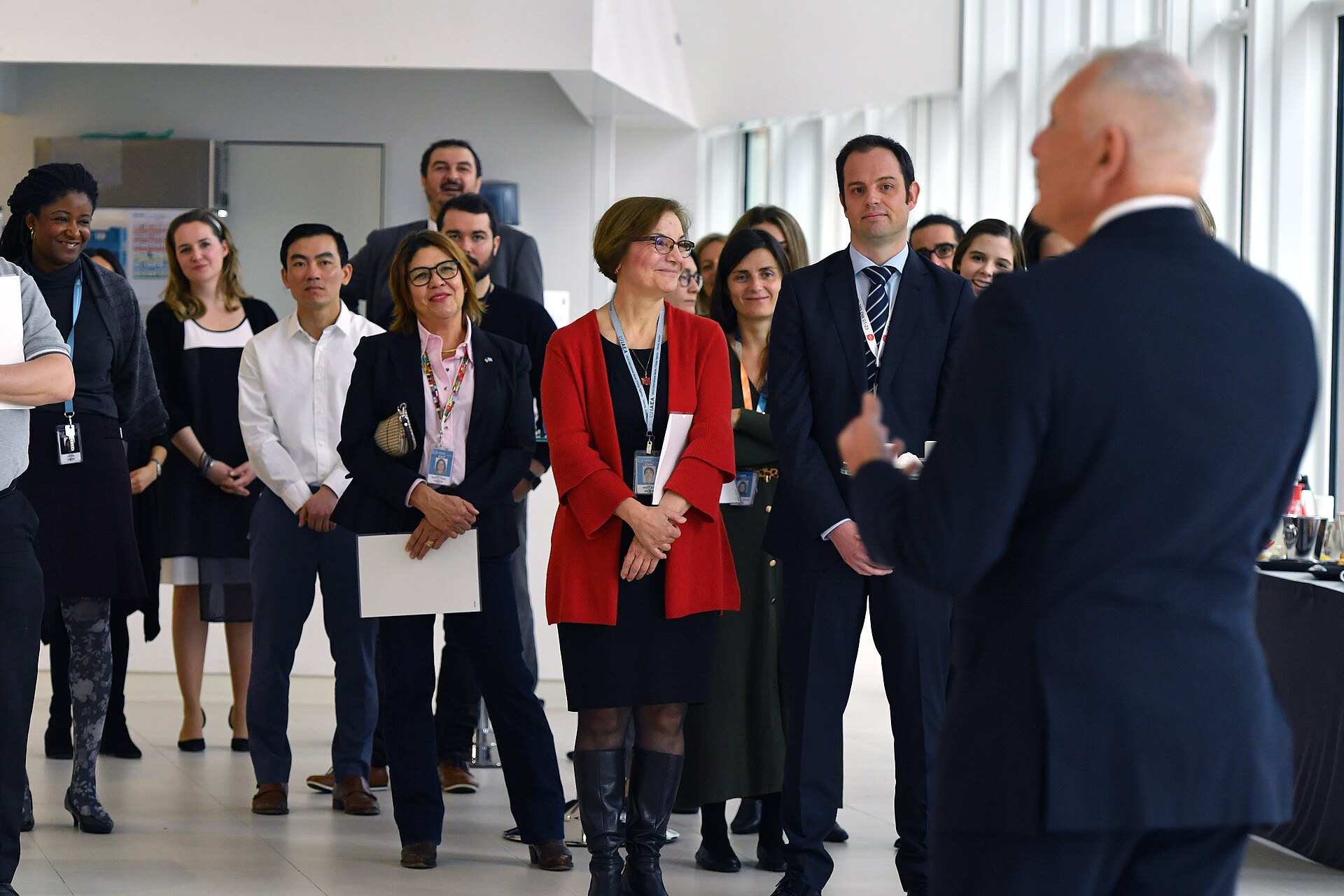 Official closing event of the UN-NYG Mentoring Programme, held at the Agency headquarters in Vienna, Austria. 8 March 2019 Speech by Mentors and Mentees Ms Patricia Gody-Kain - Mentor Mr Christophe Xerri - Mentor Ms Johanna Slaets - Mentee Mr Joseph Hiess - Mentee Ms Melissa Buerbaumer - Mentor Photo Credit: Dean Calma / IAEA UN NYG OFFICERS: Chirayu Batra - President Denis Subbotnitskiy - Vice President Kirsten Virginia Glenn - Communications and Liaison Officer Marianne Nari Fisher – Treasurer Babatunde Adigun – Programme Manager Amelia Lee Zhi Yi - Mentoring Coordinator Rong Liu - Intern Coordinator The UN-NYG Mentoring Programme is a project initiated by the UN-NYG and led by Ms Amelia Lee Zhi Yi, the UN-NYG Mentoring Coordinator. The programme is implemented with support from the IAEA Office of the Deputy Director General, Ms Mary Alice Hayward, Head of the Department of Management. The key vision of the mentoring programme is to act as a platform for IAEA staff to strengthen their professional skills at the workplace and improve networking capacity through the cultivation of cross departmental and generational relationships. The goals of the Mentoring Programme are to: 1. Strengthen staff resources through mutual learning experiences for mentors and mentees, to nurture high performance leaders with the capacity to “give back” at the workplace 2.Develop self-sustaining professional relationships between mentors and mentees that narrow the gap between different departments and age groups at the IAEA
