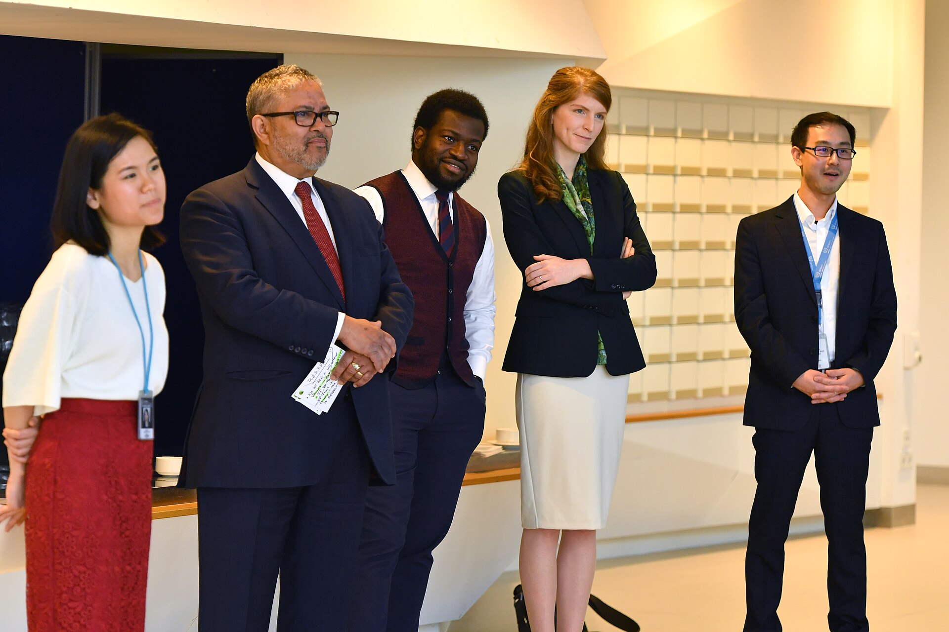 Official closing event of the UN-NYG Mentoring Programme, held at the Agency headquarters in Vienna, Austria. 8 March 2019 Speech by Mentors and Mentees Ms Patricia Gody-Kain - Mentor Mr Christophe Xerri - Mentor Ms Johanna Slaets - Mentee Mr Joseph Hiess - Mentee Ms Melissa Buerbaumer - Mentor Photo Credit: Dean Calma / IAEA UN NYG OFFICERS: Chirayu Batra - President Denis Subbotnitskiy - Vice President Kirsten Virginia Glenn - Communications and Liaison Officer Marianne Nari Fisher – Treasurer Babatunde Adigun – Programme Manager Amelia Lee Zhi Yi - Mentoring Coordinator Rong Liu - Intern Coordinator The UN-NYG Mentoring Programme is a project initiated by the UN-NYG and led by Ms Amelia Lee Zhi Yi, the UN-NYG Mentoring Coordinator. The programme is implemented with support from the IAEA Office of the Deputy Director General, Ms Mary Alice Hayward, Head of the Department of Management. The key vision of the mentoring programme is to act as a platform for IAEA staff to strengthen their professional skills at the workplace and improve networking capacity through the cultivation of cross departmental and generational relationships. The goals of the Mentoring Programme are to: 1. Strengthen staff resources through mutual learning experiences for mentors and mentees, to nurture high performance leaders with the capacity to “give back” at the workplace 2.Develop self-sustaining professional relationships between mentors and mentees that narrow the gap between different departments and age groups at the IAEA